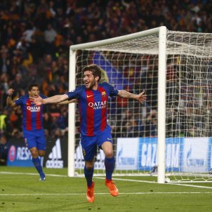 Sergi Roberto gol Barça PSG EFE Sergi Roberto gol Barça PSG EFE