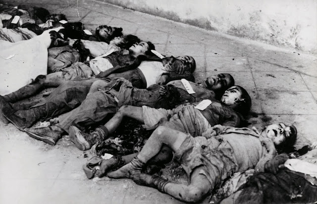 Els aliats del franquisme bombardegen Barcelona. Bombardeig sobre Sant Felip Neri. Gener de 1938