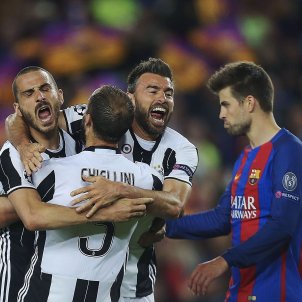 Juventus celebracio Barça Camp Nou EFE Juventus celebracio Barça Camp Nou EFE