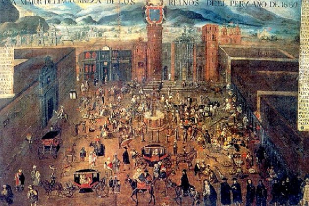  Lima. Plaça Major. 1680
