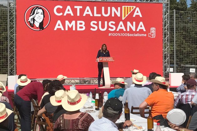 Susana Díaz a Catalunya per les primàries del PSOE