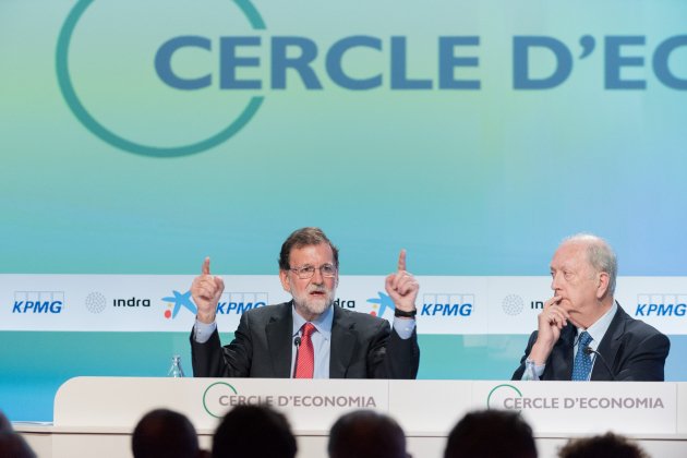 Mariano Rajoy i Juan Jose Bruguera Cercle d'Economia Sitges