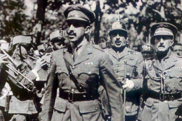 Neix Alfons Sala, president de la Mancomunitat intervinguda. Alfons XIII, Milans del Bosch i Primo de Rivera. Font Arxiu d'El Nacional.