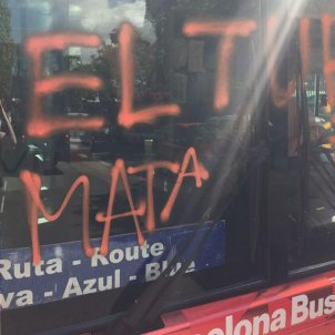 bus turístic vandalisme arran bus turístic vandalisme arran