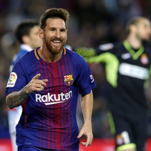 Leo Messi gol Barça Espanyol Lliga Santander Camp Nou EFE Leo Messi gol Barça Espanyol Lliga Santander Camp Nou EFE