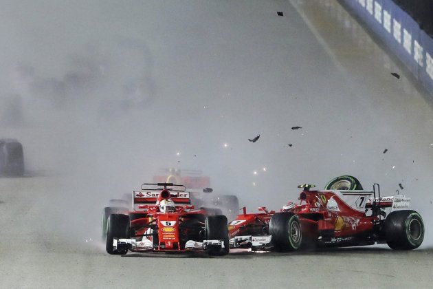 Ferrari Vettel Raikkonen GP Singapur Fórmula 1 Efe