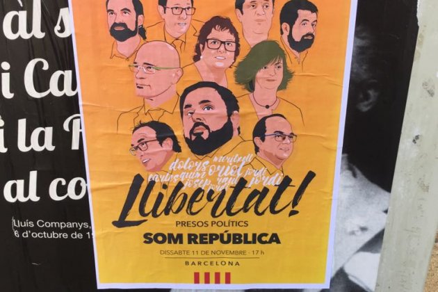 Cartel libertad presos políticos - David González