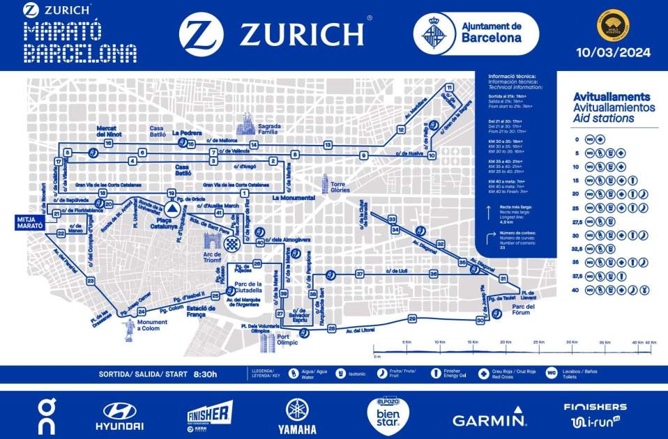 mapa marato barcelona 2024