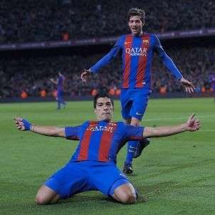 Suarez Sergi Roberto Camp Nou EFE Suarez Sergi Roberto Camp Nou EFE