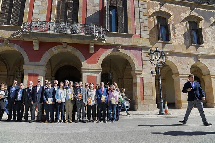 Ciutadans al Parlament de Catalunya després de la primera reunió del grup parlamentari. / CB