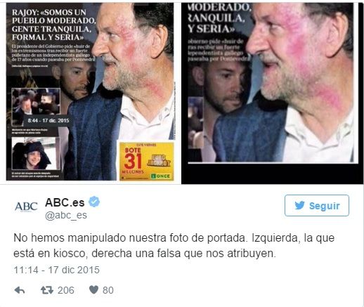 Rajoy manipulat