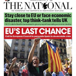 'The National' front page: "EU's last chance" over Catalonia
