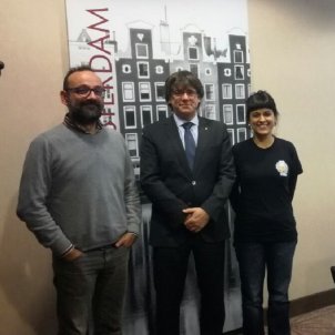 Leading CUP party members meet with Puigdemont in Brussels Leading CUP party members meet with Puigdemont in Brussels