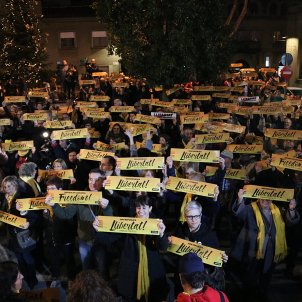 Protests around Catalonia in support of Junqueras Protests around Catalonia in support of Junqueras