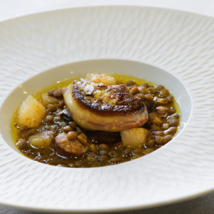 Catalan classics: lentils with foie gras Catalan classics: lentils with foie gras