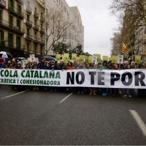 Catalonia's school community rallies to defend language immersion system Catalonia's school community rallies to defend language immersion system