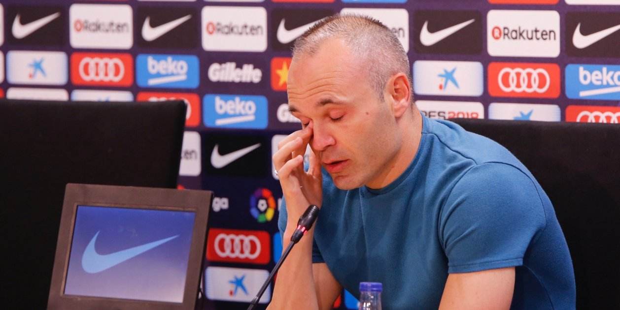 Iniesta's emotional farewell: 