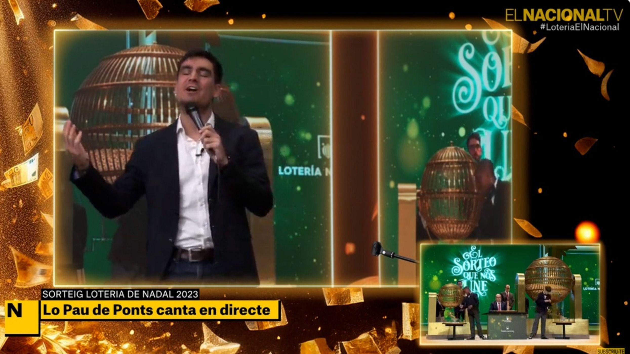 The 2023 news in Catalonia, as sung by Lo Pau de Ponts for El Nacional's lottery special