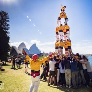 Catalan support for 'castells' human towers team in Australia Catalan support for 'castells' human towers team in Australia