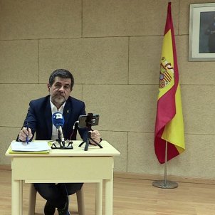 Jordi Sànchez's conciliatory tone in press conference from prison Jordi Sànchez's conciliatory tone in press conference from prison