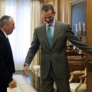 Felipe VI hopes "tensions will lower" in Catalonia Felipe VI hopes "tensions will lower" in Catalonia