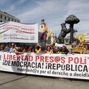 Protest in Madrid for release of Catalan political prisoners Protest in Madrid for release of Catalan political prisoners