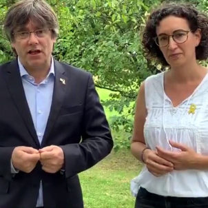 Puigdemont and Rovira: "On Wednesday, let's show we're determined and want to win" Puigdemont and Rovira: "On Wednesday, let's show we're determined and want to win"