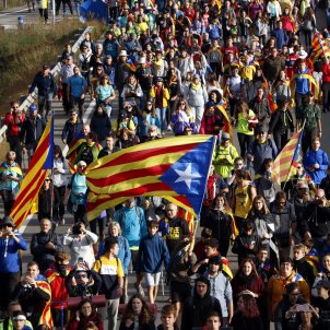 Thousands of Catalans begin three-day "Marches for Freedom" converging on Barcelona Thousands of Catalans begin three-day "Marches for Freedom" converging on Barcelona