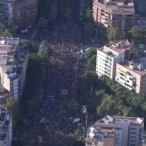 Videos: Saturday's huge Barcelona march seen from the air Videos: Saturday's huge Barcelona march seen from the air