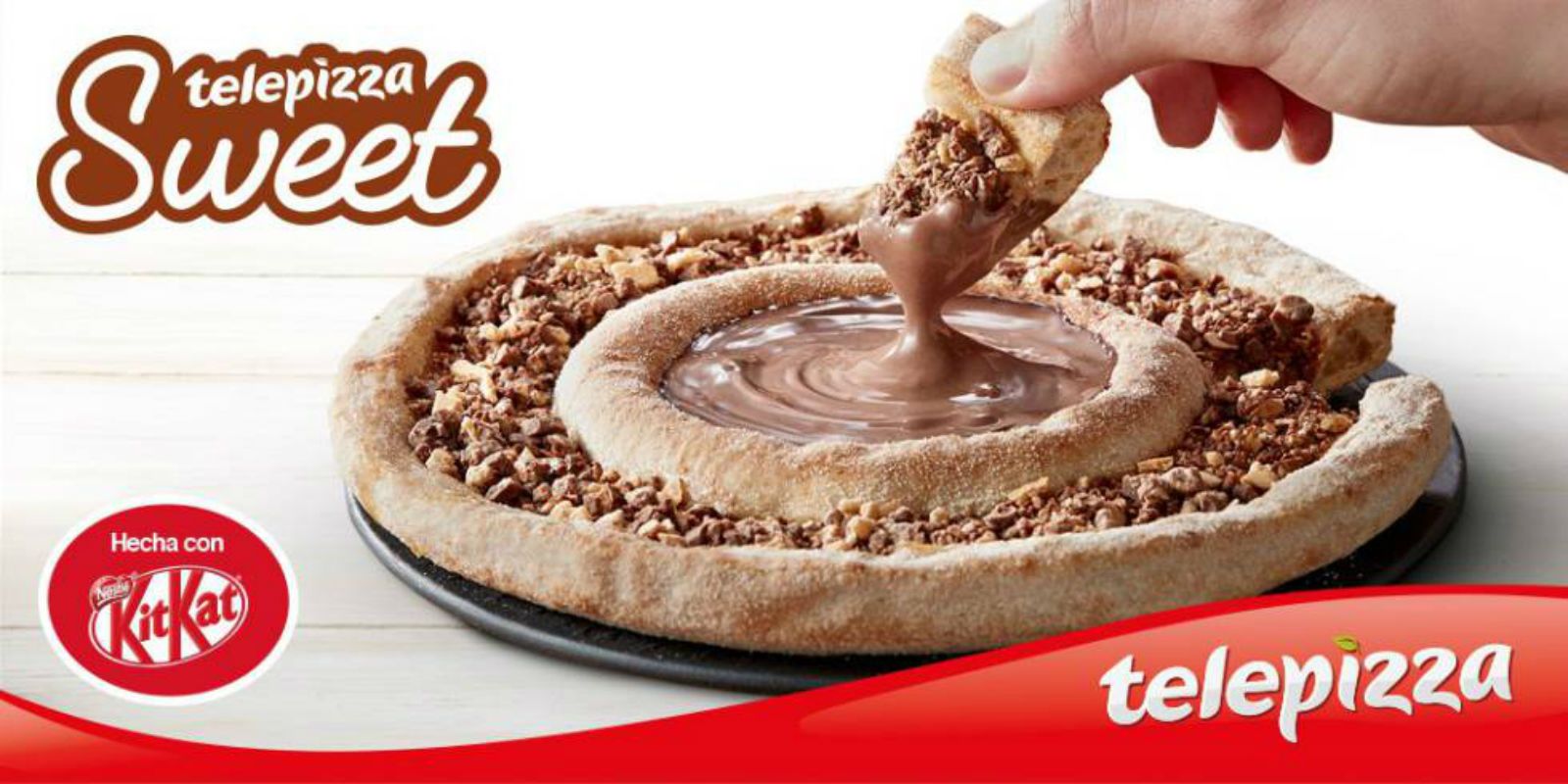 TelePizza i KitKat s'uneixen per fer una nova pizza