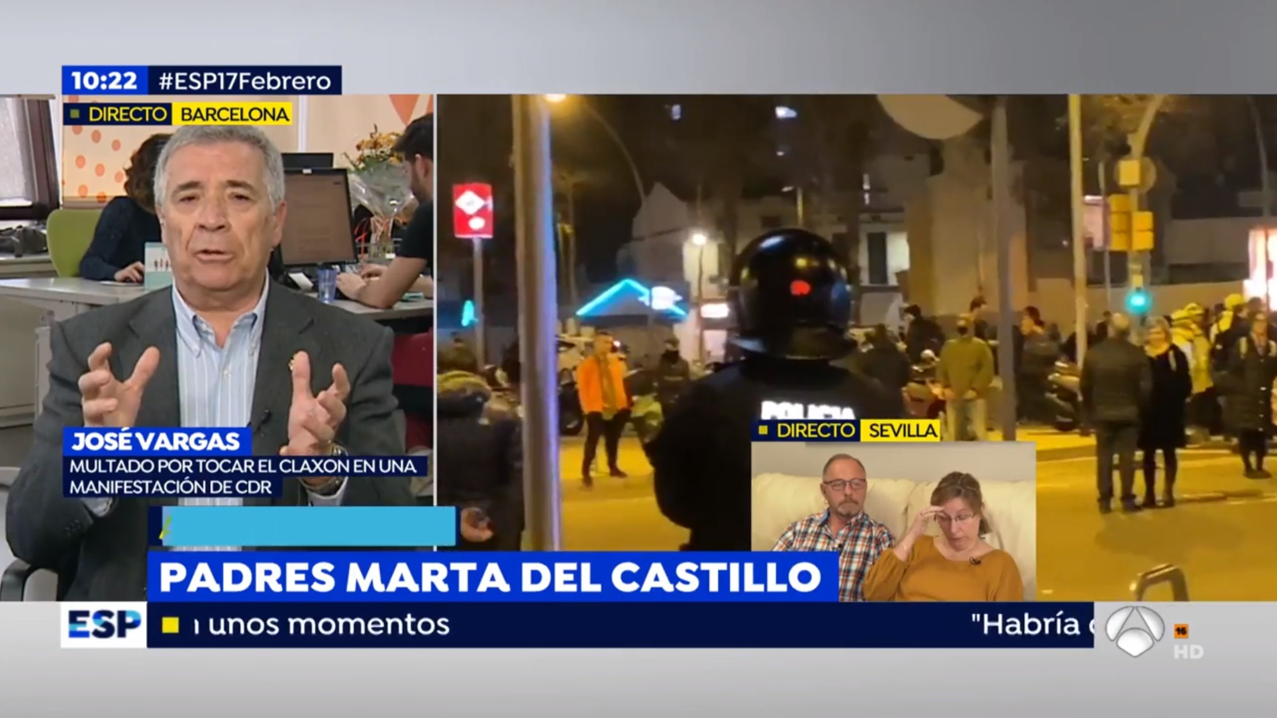 Conductor multado por tocar el claxon en Barcelona, en el programa de Griso: "No hay democracia"