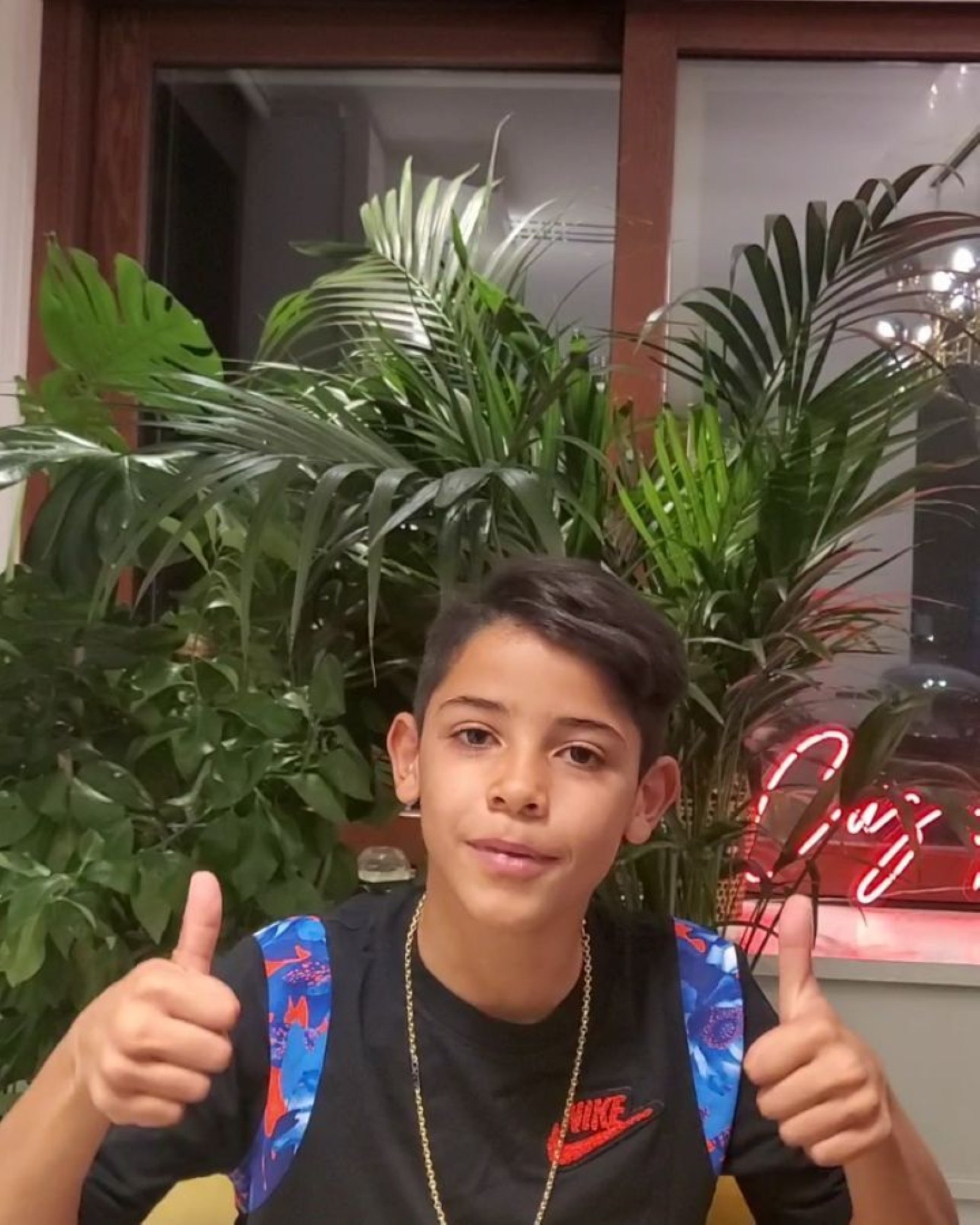 Cristiano abre una cuenta de Instagram a su hijo mayor, que sólo tiene 9 años