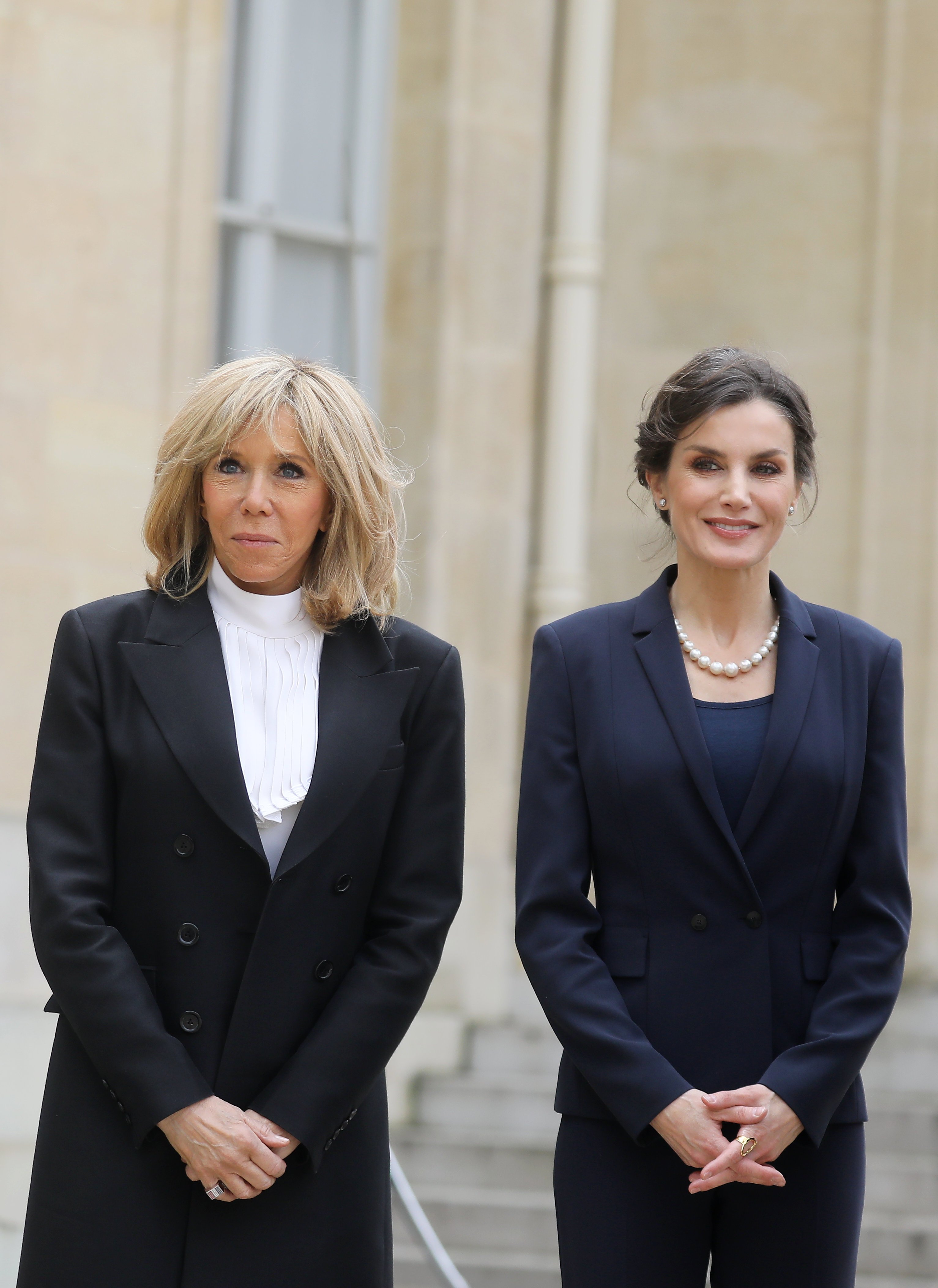 Descomunal error de Letizia en el Elíseo y Brigitte Macron la deja en evidencia