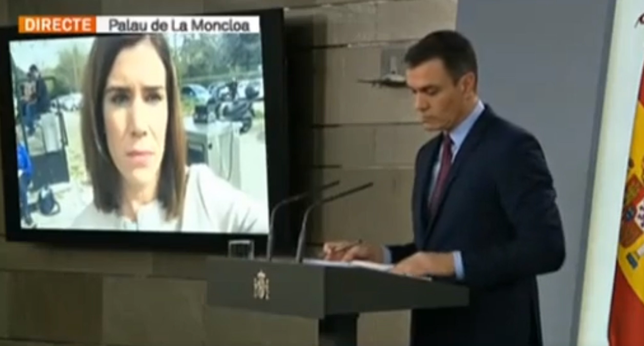 Por al virus: Pedro Sánchez sense periodistes i rep videoselfies amb preguntes