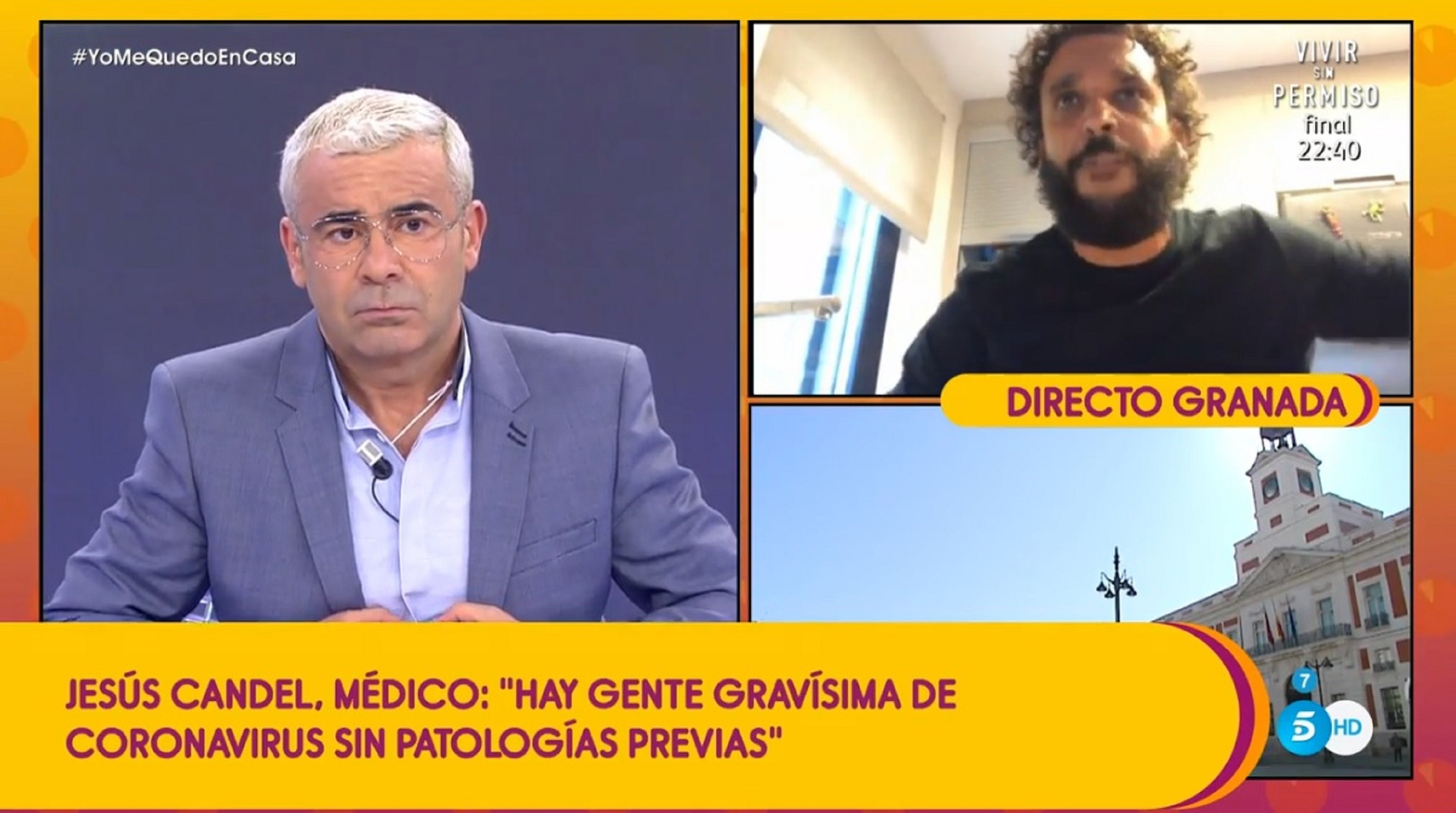 Jorge Javier descobreix en directe que és pacient de risc pel coronavirus