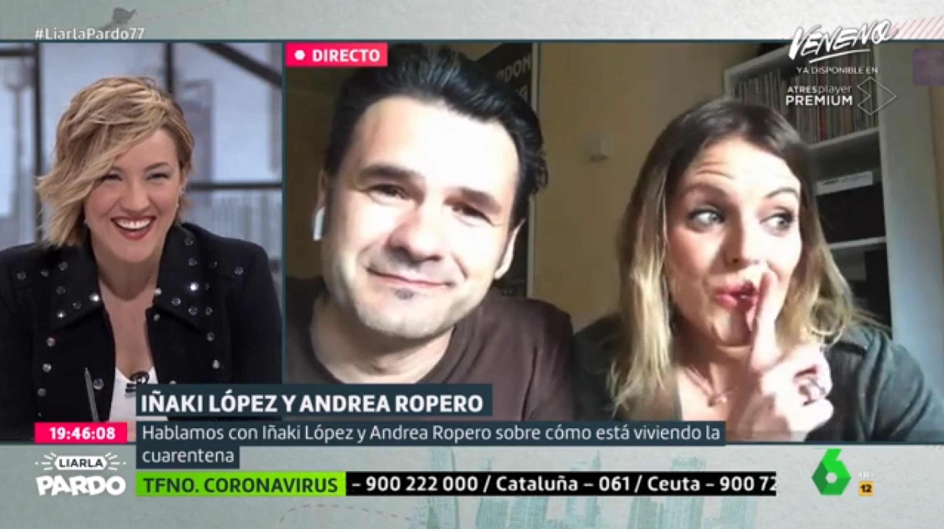 Divertidísima interrupción del hijo de Iñaki López y Andrea Ropero en La Sexta