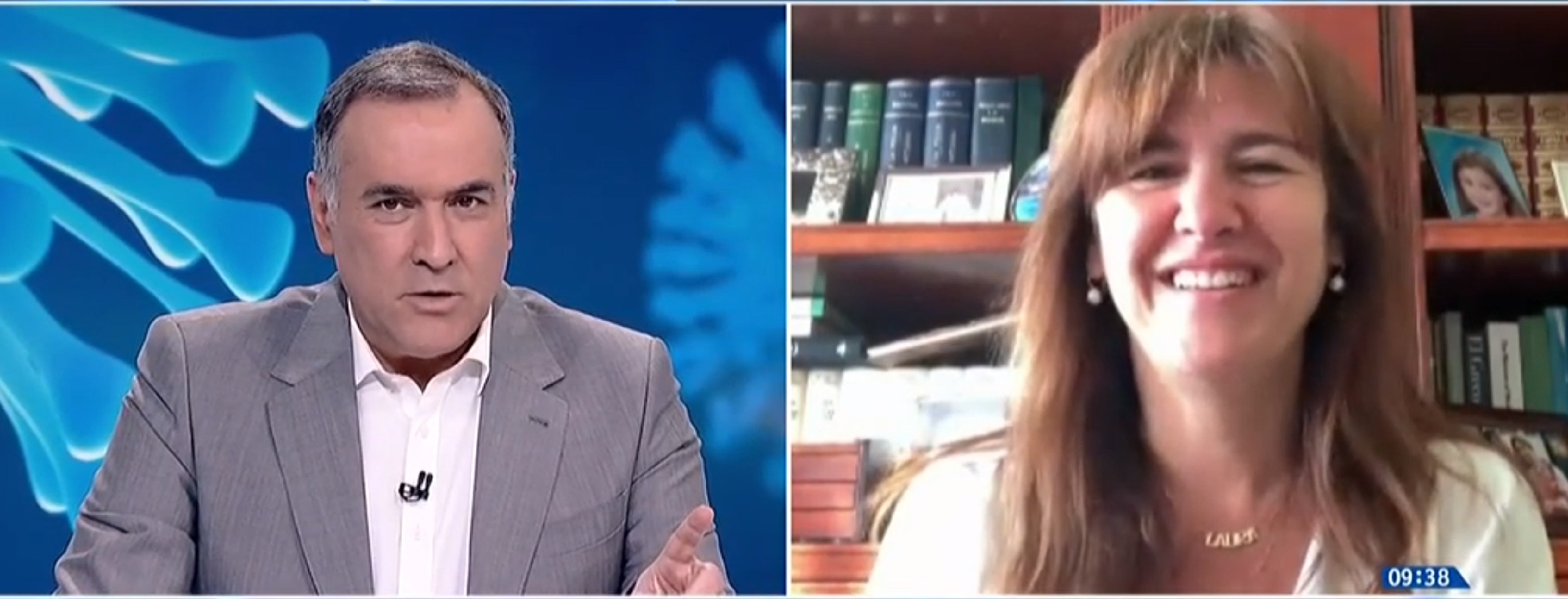 Laura Borràs hunde a Felipe VI en TVE y la cadena lo censura y lame a la Corona