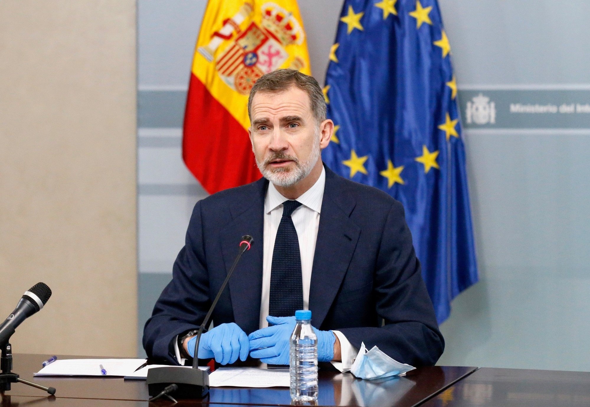 El detalle de la corbata de Felipe que demuestra que es mentira que vaya de luto