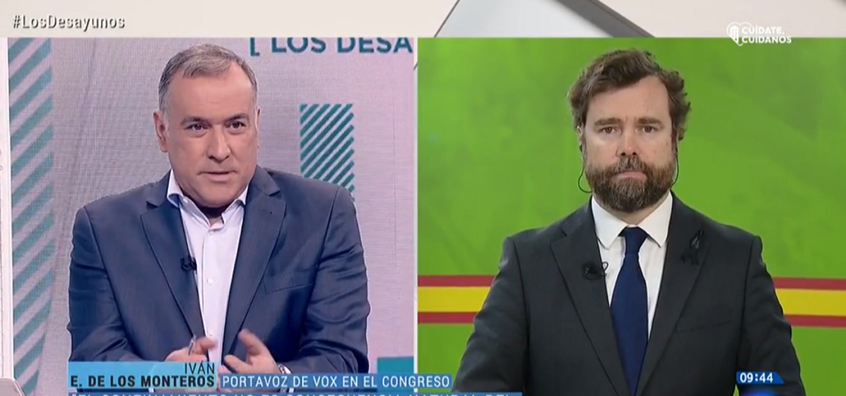 Guantazo de Xabier Fortes, purgado de TVE, a Espinosa de los Monteros en directo