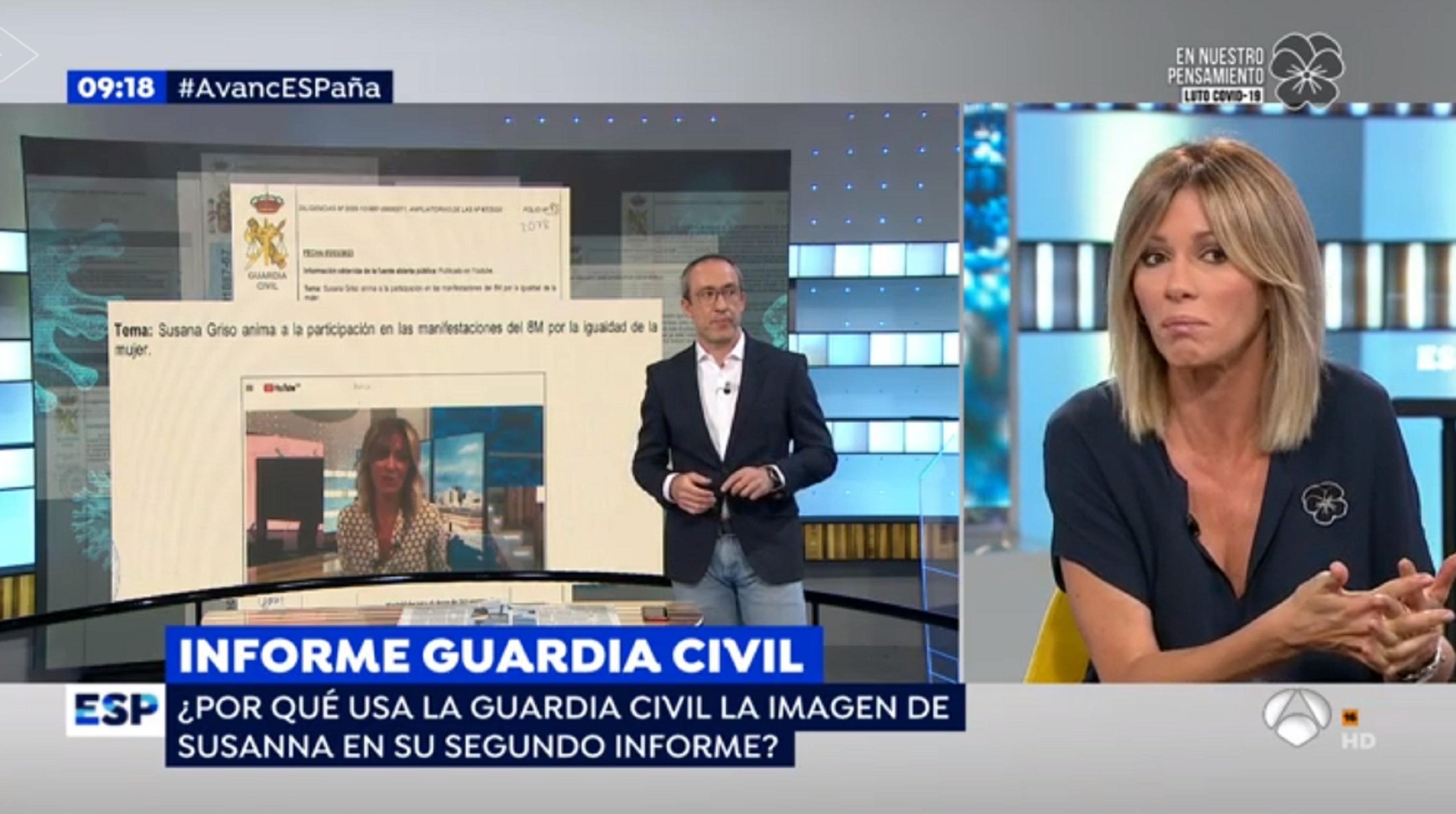 Susanna Griso apareix en un dels informes de la Guàrdia Civil: "No lo entiendo"