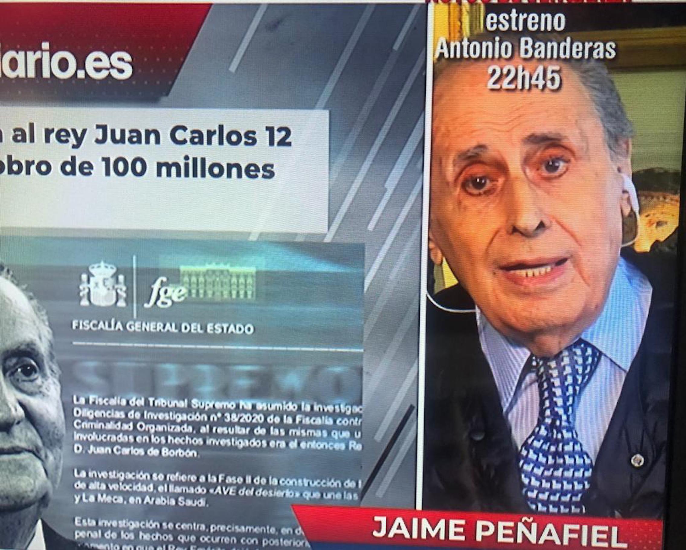 Peñafiel no calla más sobre Juan Carlos I: codicioso "gracias a Franco"