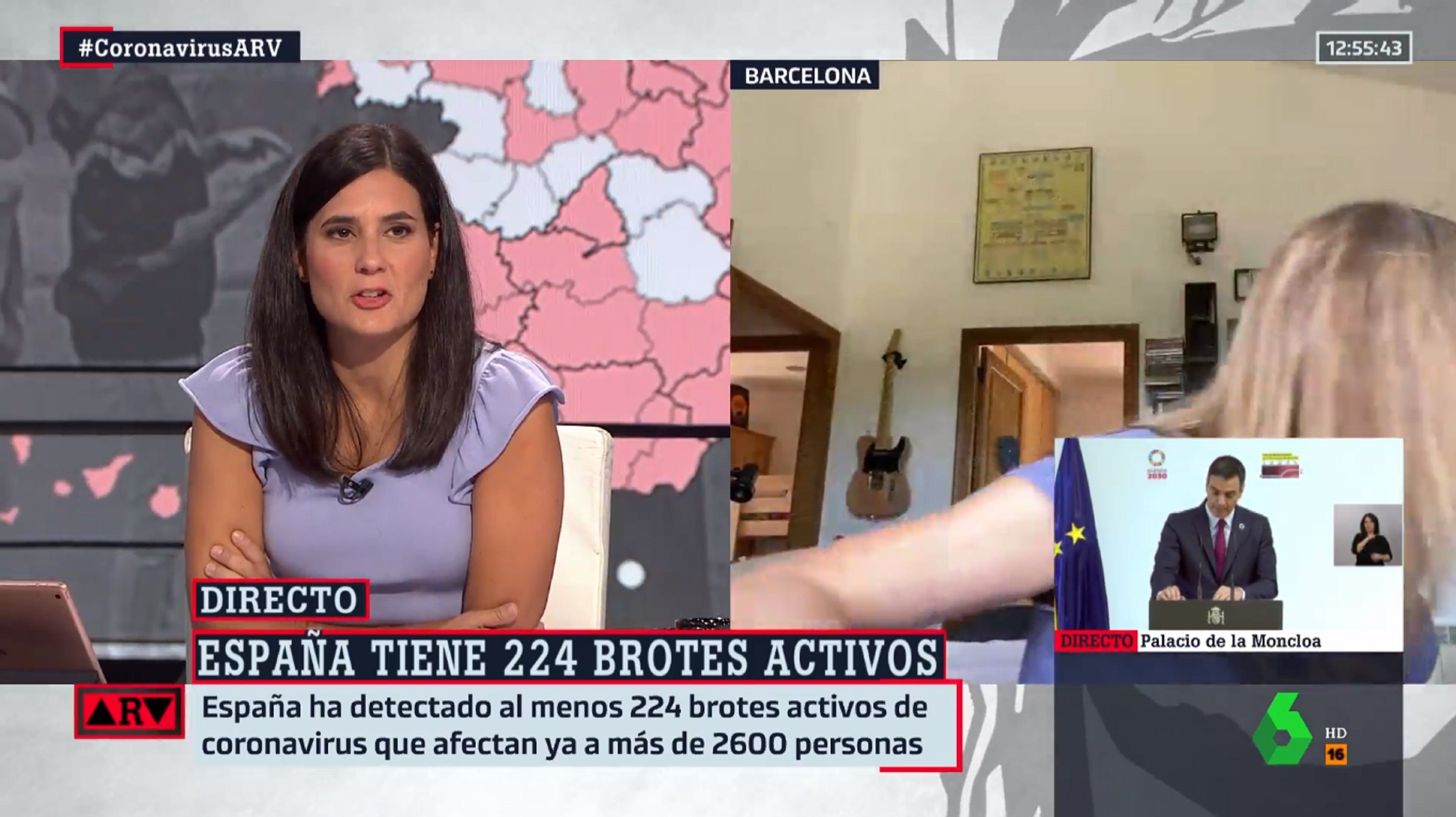 Momentàs María Llapart: talla una entrevista perquè una mare atengui el seu nadó