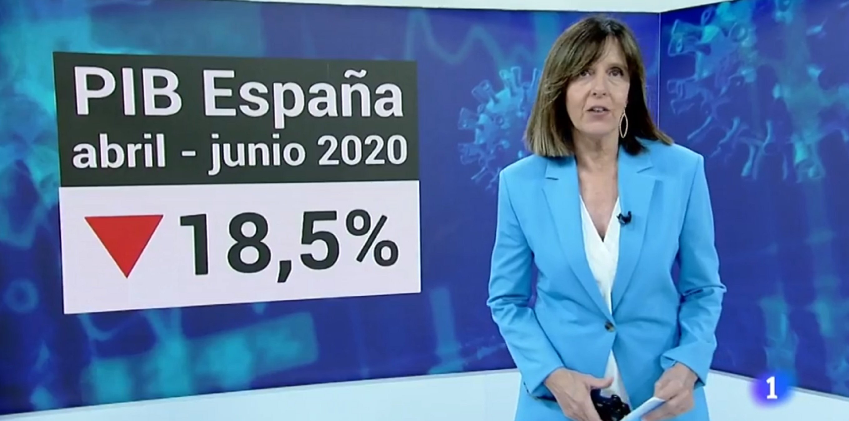 TVE hace trampas con el gráfico de caída del PIB en España y ha de pedir perdón