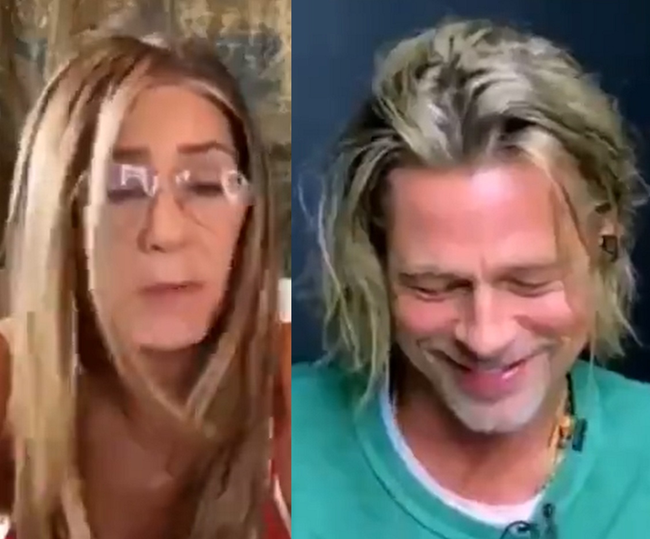 Estrella de cine, fumadísima en el reencuentro de Brad Pitt y Jennifer Aniston