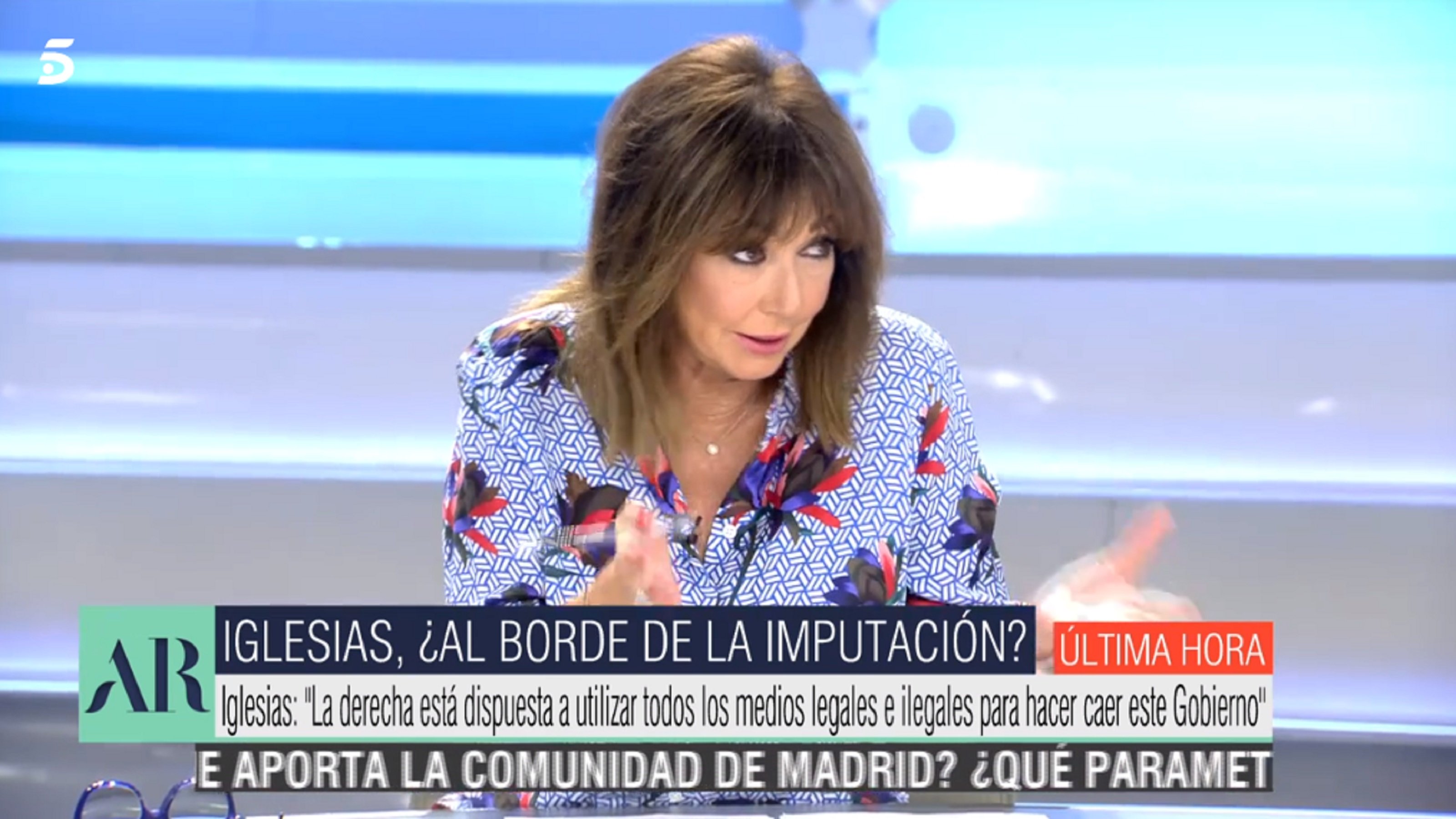 Ana Rosa defensa Inda, furiós amb Iglesias per l'entrevista a RAC1
