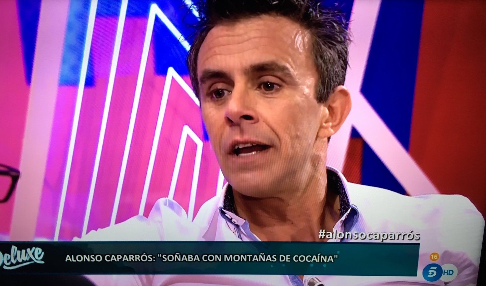 Alonso Caparrós, en el 'Deluxe': "Consumía la cocaína suficiente como para matar a siete caballos"