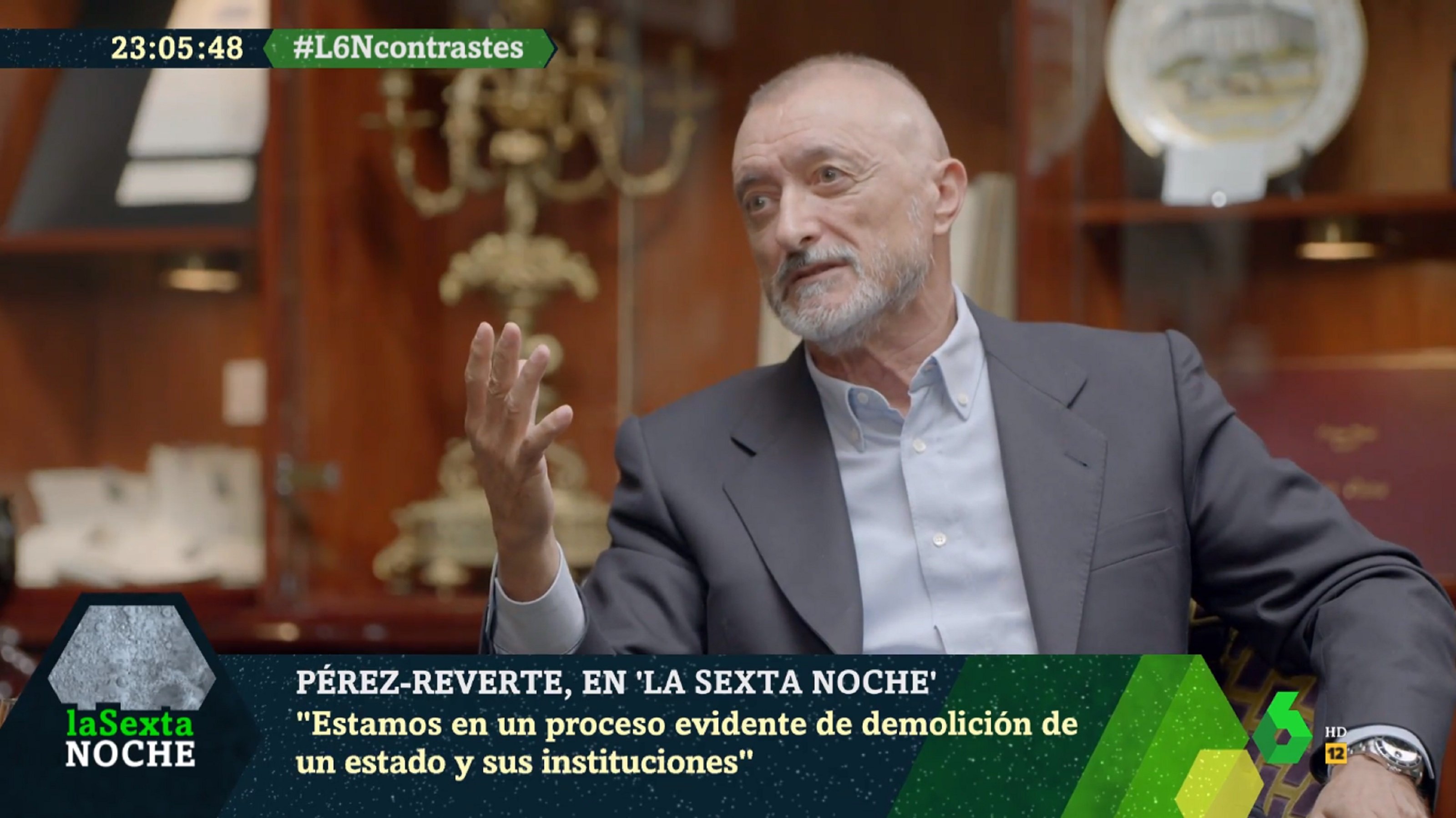 Arturo Pérez-Reverte lloa Felip a La Sexta Noche: "Es buena persona"