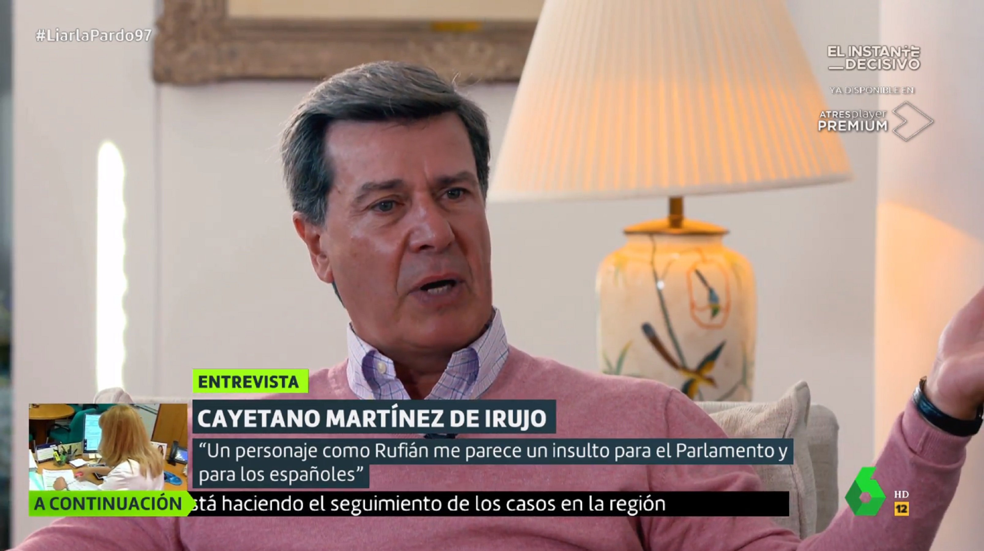 Cayetano Mtz. de Irujo, desatado contra Rufián: "Es un insulto a los españoles"