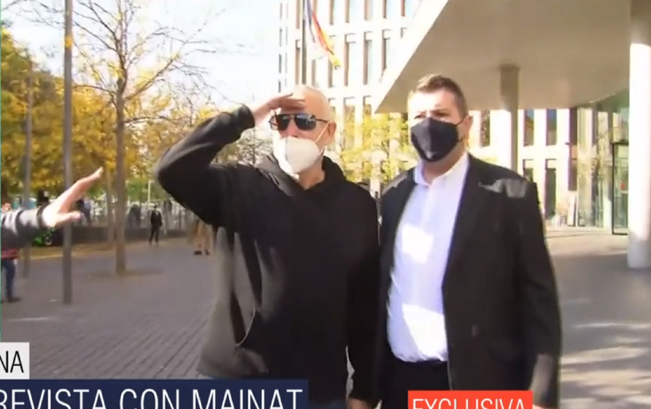 Primeras imágenes de Mainat en los juzgados, sin mascarilla: "Estoy agobiado"