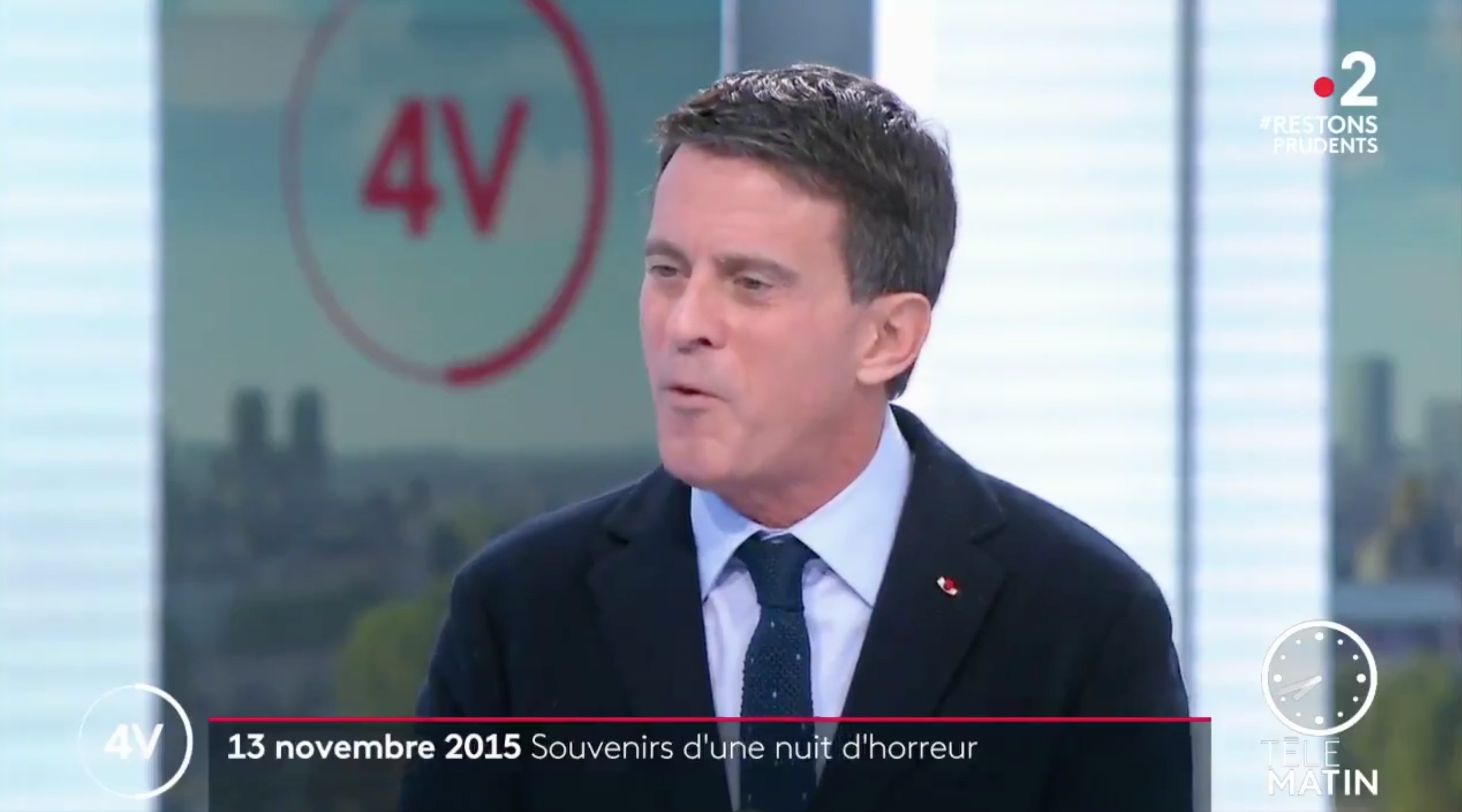 Manuel Valls a la tele francesa France 2 TV